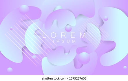 Fluid abstract background. Futuristic liquid gradient shapes design. Vector eps10.