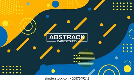 Fluid abstract background with memphis colorful design eps vector file