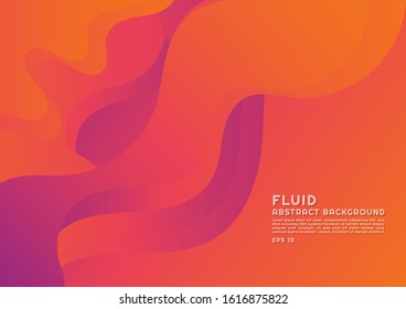 Fluid abstract background modern art design shape wave style with space for text. vector illustration 