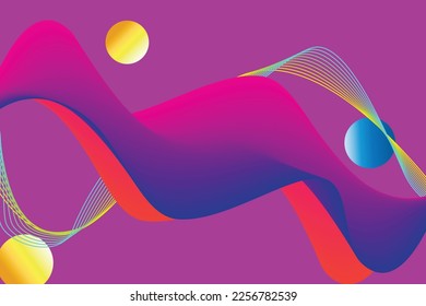 fluid abstract background. Modern poster with gradient 3d flow shape. Innovation background design for landing page. Vector
