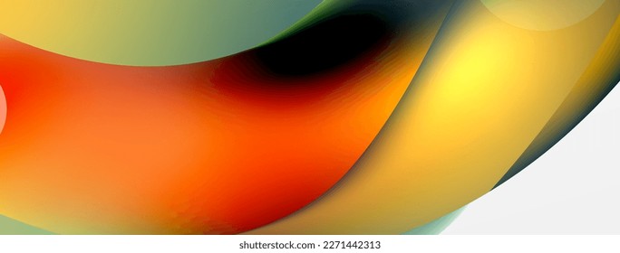 Fondo abstracto fluido, formas redondeadas y diseño de flujo de círculo para papel de pared, pancarta, fondo o aterrizaje