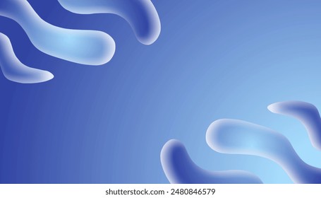 Fluid abstract background with soft blue shapes and gradient colors, creating a modern and calming design.