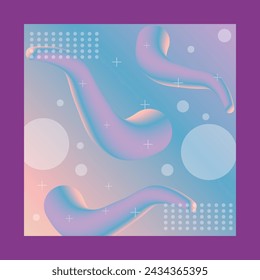 Fondo Abstracto Fluido. Adecuado para banner, póster, tarjeta de visita, papel pintado, etc. Eps 10