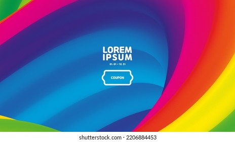 fluid abstract background.A gradation wallpaper with various colors.Rainbow color.