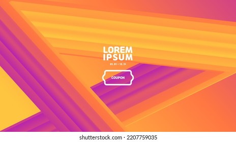 fluid abstract background.A gradation wallpaper with purple, orange, and yellow