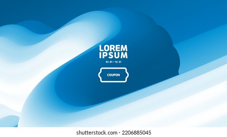 fluid abstract background.A white and blue gradation wallpaper