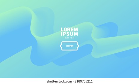 Fluid Abstract Background.Blue And Sky Blue Gradation Wallpaper