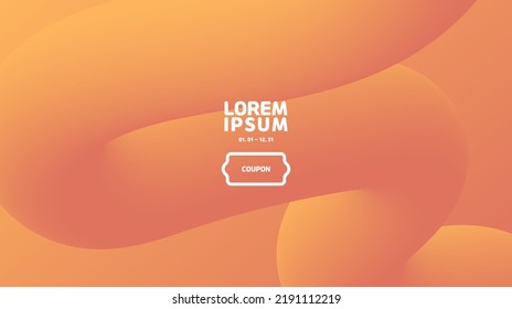 fondo abstracto de fluido.Fondo gradiente amarillo y naranja
