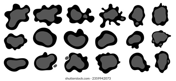 Colección de blobs fluidos abstractos. Conjunto de formas modernas de gradiente de colores vivos aisladas sobre fondo blanco.  Diseñar elemento de burbuja vectorial para afiches de banner, web, venta, impresión