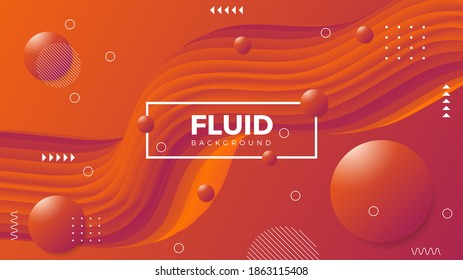 Fluid abstract color background with modern and trendy style suitable for Background, wallpaper