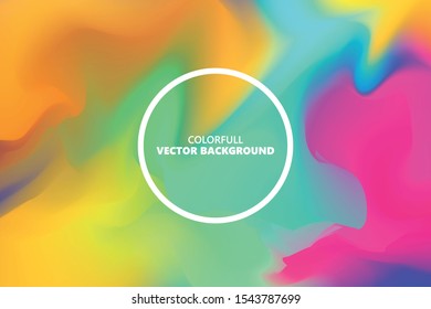 fluid abstract colorfull vector background