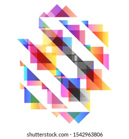 Flüssigkeitsabstrakte Zusammensetzung. Geometrische Formen und Linien. Abstrakter Banner mit sauberen Schnittformen. Vorlage für Logo, Flyer, Präsentation. Vektorgrafik