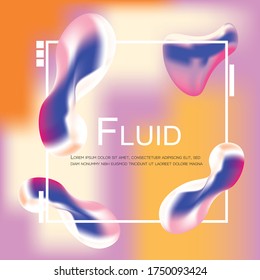 fluid abstract design background illustrator
