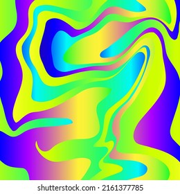 Fluid abstract flow colorful waves background. Ink splash. Vector illustration.
