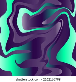 Fluid abstract flow colorful waves background. Ink splash. Vector illustration.