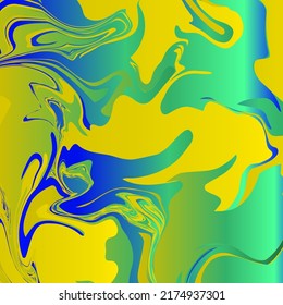 Fluid abstract flow colorful waves background. Ink splash. Vector illustration.