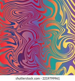 Fluid abstract flow colorful waves background. Ink splash. Vector illustration.