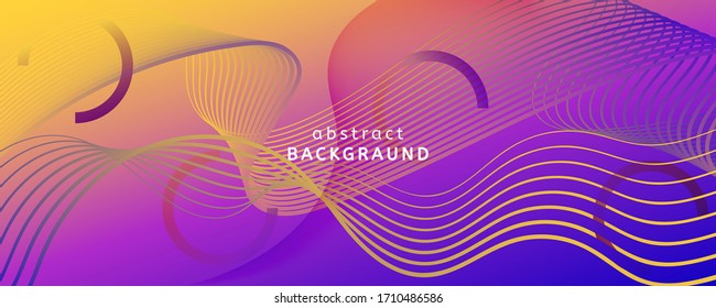 Fluid Abstract. Flow Movement. 3d Lines Brochure. Vector Geometric Wallpaper. Bright Technology Illustration. Graphic Gradient Liquid. Wave Fluid Abstract. Creative Flow Futuristic Texture.