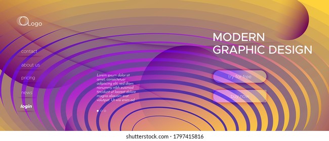 Fluid Abstract. Flow Movement. 3d Shapes Banner. Vivid Geometric Landing Page. Colorful Technology Illustration. Graphic Futuristic Concept. Color Fluid Abstract. Business Flow Gradient Pattern.