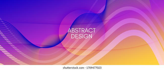 Resumen de líquidos. Papel tapiz de flujo. Textura 3d de forma. Fondo dinámico intenso. Sitio Web de negocios brillante. Diseño Futurista Moderno. Abstracto Del Líquido De Curva. Patrón de degradado de flujo mínimo.