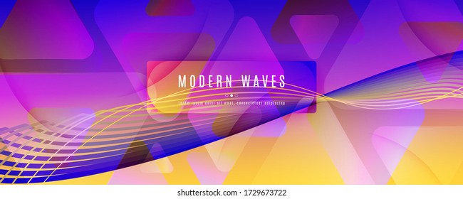 Fluid Abstract. Flow Wallpaper. 3d Line Poster. Curve Dynamic Movement. Colorful Digital Illustration. Graphic Geometric Concept. Vector Fluid Abstract. Creative Flow Gradient Banner.