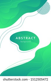 Fluid abstract geometric background.Modern gradient. Fluid shapes composition. Eps10 vector. - Vector