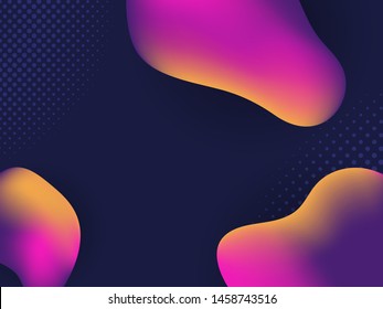 Fluid Abstract Gradiant Shapes Background