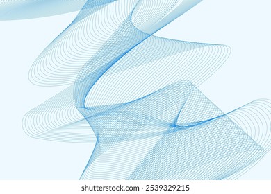 Fluid Abstract Lines Creating Wave Motion
