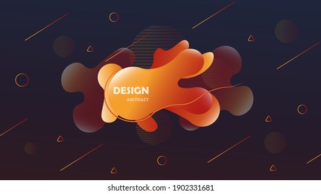 fluid abstract liquid shapes organic wavy colorful background. for banner web,  poster vector. Colorful geometric background design. Fluid shapes composition with trendy gradients. Vector illustration