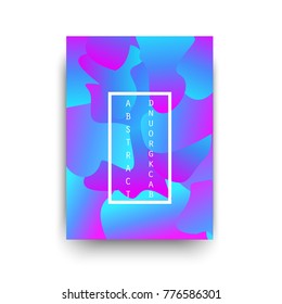 Fluid abstract shapes. For cover, placards, banners, flyers,  presentations and reports. Trendy memphis and hipster design. 