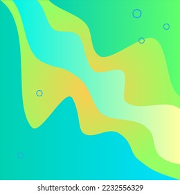 Fluid abstract square background suitable for banner design and social media posts