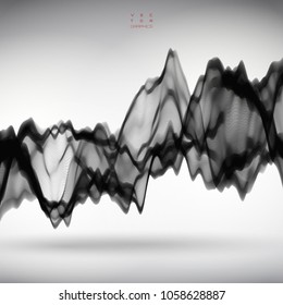 Fluid abstract substance. Vector 3d illustration.