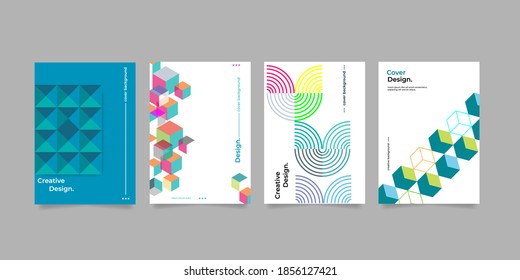 Fluid Abstract templates, cards, color cover set, and creative template sets. Geometric design, fluid, shapes.cover background. Vector eps 10