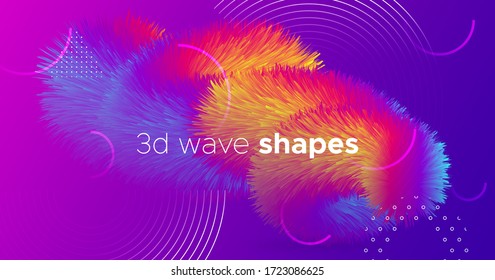 Fluid Abstract. Wave Graphic Wallpaper. Color Futuristic Movement. Music Fluid Abstract. Flow Gradient Cover. Neon Motion. Trendy Liquid Concept. Vibrant Vector Design. Dynamic Fluid Abstract.