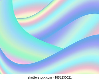  Fluid art. Holographic liquid texture abstract background design, colorful gradient fluid wallpaper, futuristic abstract background. Vector
