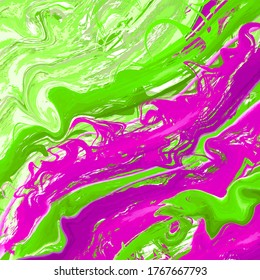 Fluid art. Modern artwork background. Mixture of acrylic paints. Abstract liquid painting marble texture, colorful gradient waves. Vector design for banner, flyer, business card, cover, invitation.