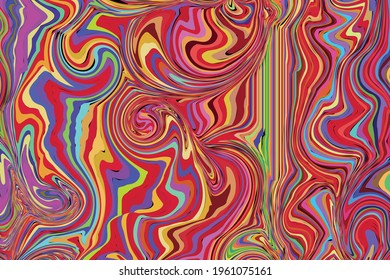 Fluid art. Modern artwork background. Mixture of acrylic paints. Abstract liquid painting marble texture, colorful gradient waves. Vector design for banner, flyer, business card, cover, invitation.