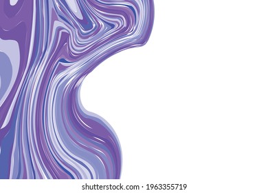 Fluid art. Modern artwork background. Mixture of acrylic paints. Abstract liquid painting marble texture, colorful gradient waves. Vector design for banner, flyer, card, cover, invitation. Copy space.