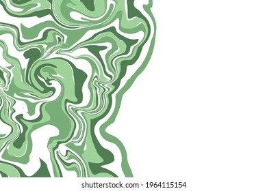 Fluid art. Modern artwork background. Mixture of acrylic paints. Abstract liquid painting marble texture, colorful gradient waves. Vector design for banner, flyer, card, cover, invitation. Copy space.