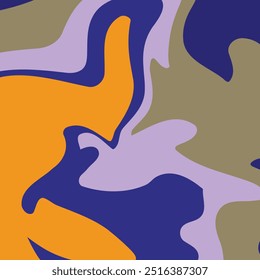 Fluid art. Modern artwork background. Mixture of acrylic paints. Abstract liquid painting marble texture, colorful gradient waves. Vector design for banner, flyer, business card, cover, invitation.