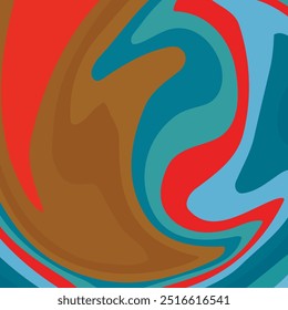 Fluid art. Modern artwork background. Mixture of acrylic paints. Abstract liquid painting marble texture, colorful gradient waves. Vector design for banner, flyer, business card, cover, invitation.
