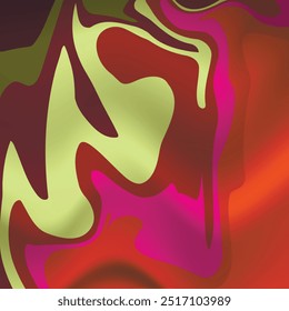 Fluid art. Modern artwork background. Mixture of acrylic paints. Abstract liquid painting marble texture, colorful gradient waves. Vector design for banner, flyer, business card, cover, invitation.