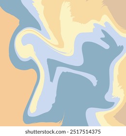 Fluid art. Modern artwork background. Mixture of acrylic paints. Abstract liquid painting marble texture, colorful gradient waves. Vector design for banner, flyer, business card, cover, invitation.