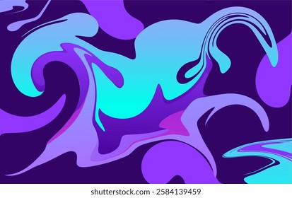 Fluid art. Modern artwork background. colorful gradient waves