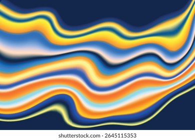 Fluid art. Modern artwork background. Mixture of acrylic paints. Abstract liquid painting marble texture, colorful gradient waves. Vector design for banner, flyer, business card, cover, invitation.