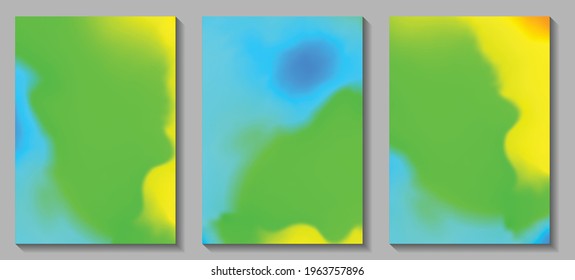 Fluid art. Modern artwork mesh gradient background. Mixture of colorful paint splash liquid. Abstract holographic texture, gradient waves. Vector design for banner, flyer, card, cover, invitation.