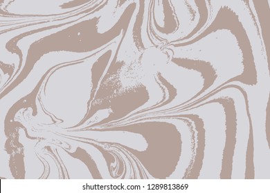 Fluid art puzzle. Marbleized liquid effect. Ancient oriental painting technique. Swirls of marble waves and ripples of stone agate. Ebru vector.