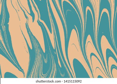 Fluid art puzzle. Marbleized liquid effect. Ancient oriental painting technique. Swirls of marble waves and ripples of stone agate. Ebru vector.