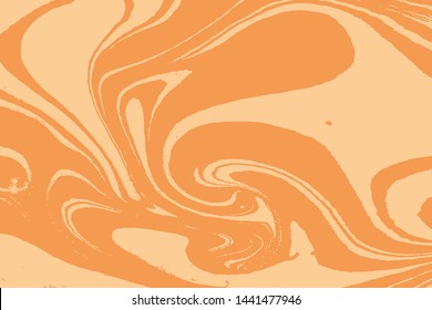 Fluid art puzzle. Marbleized liquid effect. Ancient oriental painting technique. Swirls of marble waves and ripples of stone agate. Ebru vector.