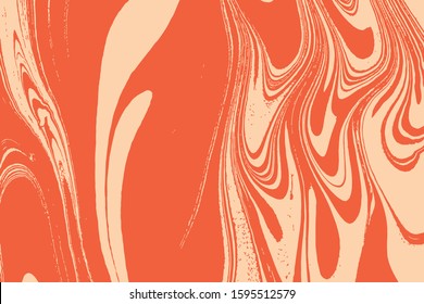 Fluid art puzzle. Marbleized liquid effect. Ancient oriental painting technique. Swirls of marble waves and ripples of stone agate. Ebru vector.